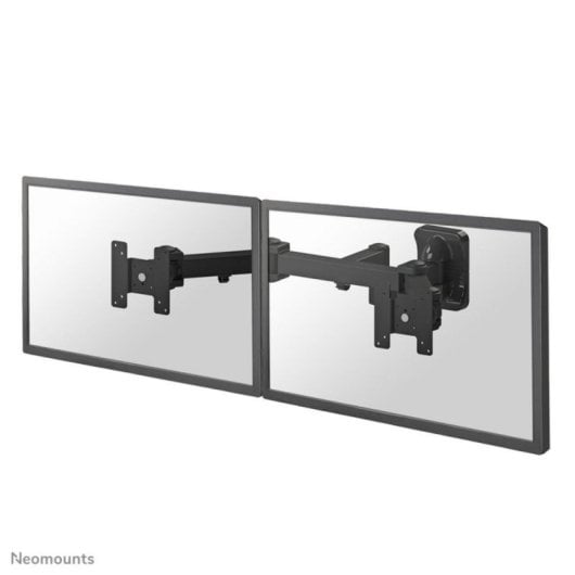 Soporte de pared Neomounts FPMA-W960D doble monitor 10-27" VESA 75/100 ajuste total negro