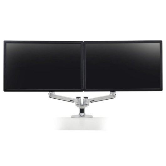 Soporte monitor Ergotron LX 45-245-026 doble brazo ajustable 2x27" 18,1kg plata