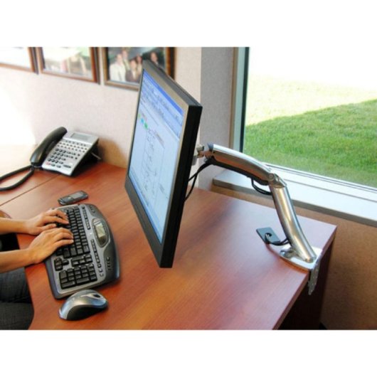 Brazo para monitor Ergotron MX Series Desk Mount, 13,6kg, 76,2cm, aluminio, VESA 75/200