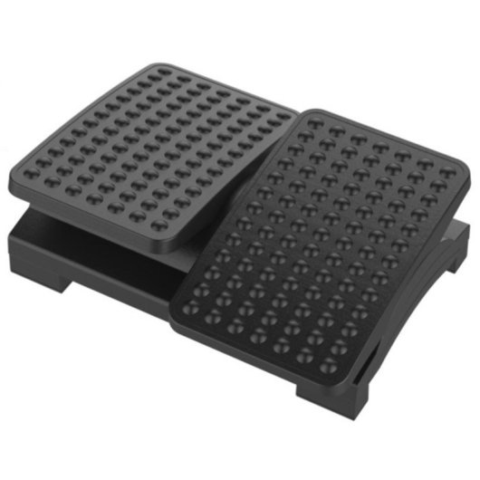Reposapiés Archivo 2000 5116 GF Poliestireno Negro Ergonomía Ajuste Altura 43x32cm