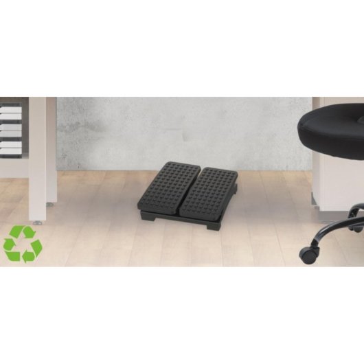 Reposapiés Archivo 2000 5116 GF Poliestireno Negro Ergonomía Ajuste Altura 43x32cm