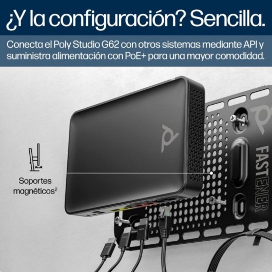 Système de vidéoconférence Poly Studio G62 4K Ultra HD, 10 personnes, Bluetooth, Ethernet, WiFi