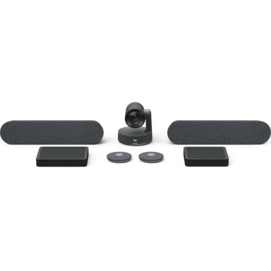 Sistema de videoconferencia Logitech Large Room 4K Ultra HD Zoom 15x Pantalla Táctil Grafito