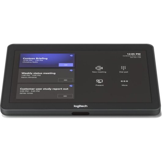 Sistema de videoconferencia Logitech Large Room 4K Ultra HD Zoom 15x Pantalla Táctil Grafito
