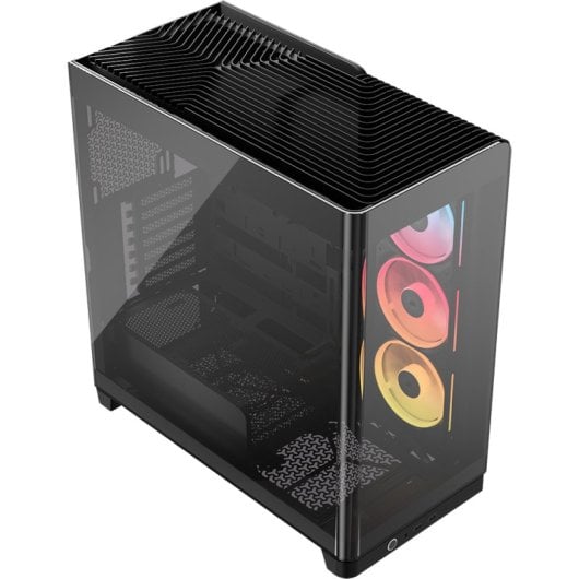 Boîtier Corsair 4500X LX-R RGB Verre trempé Midi Tower Noir 2x140 mm USB 3.2 Type-C