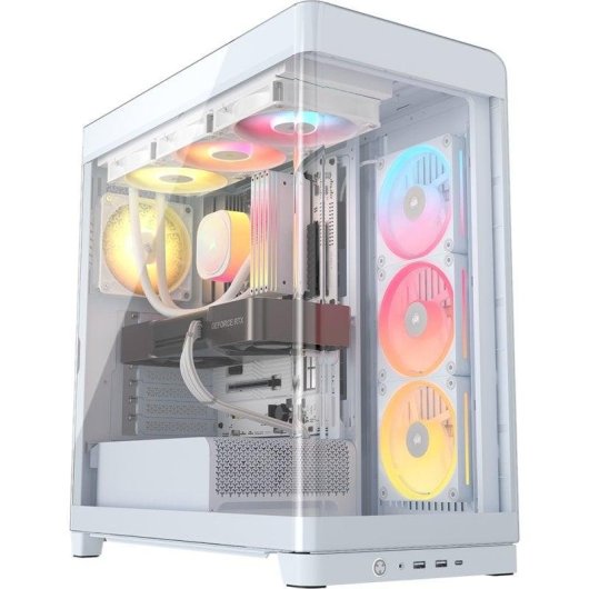 Torre Corsair 4500X LX-R RGB Midi Tower Vidro Temperado USB-C Branco