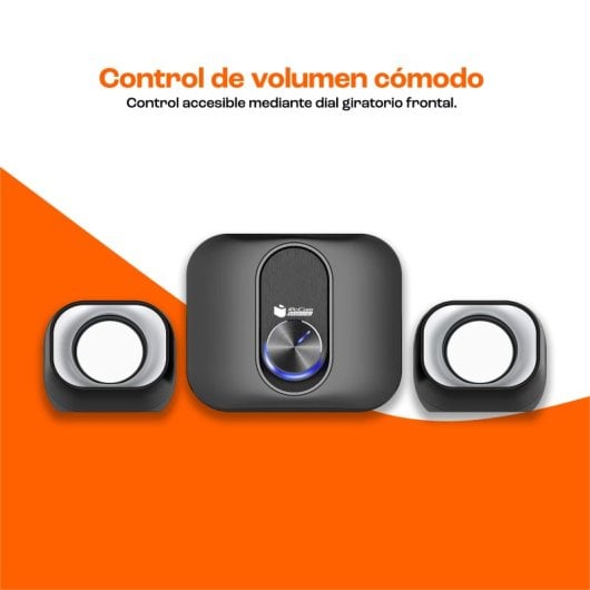 Altoparlanti PcCom Essential BassLine 2.1 11W Nero