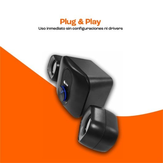 Altoparlanti PcCom Essential BassLine 2.1 11W Nero