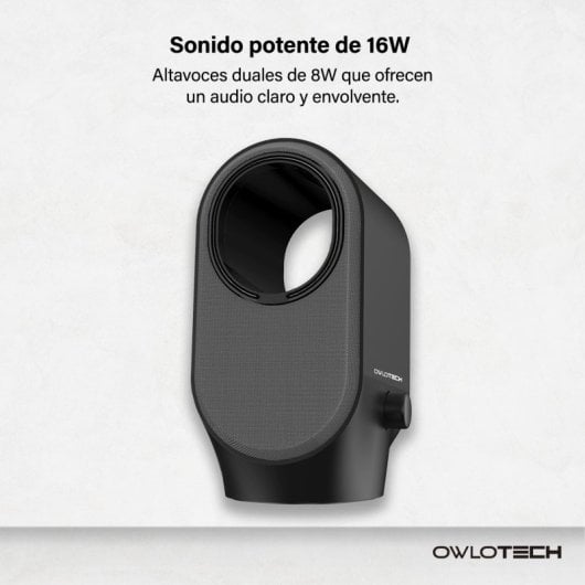 Owlotech Teralis Altavoces 2.0 Bluetooth 16W Negros