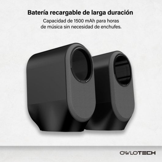Owlotech Teralis Altavoces 2.0 Bluetooth 16W Negros