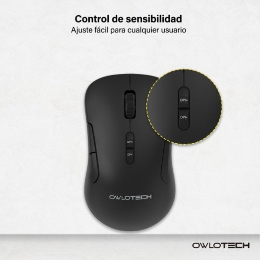 Owlotech MK300 Combo Tastiera wireless + Mouse + Tappetino per mouse nero
