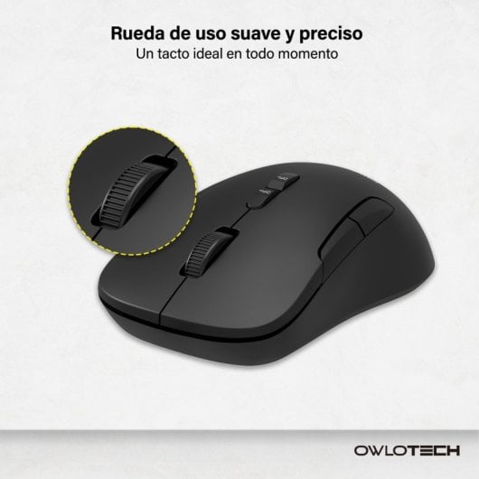 Owlotech MK300 Combo Tastiera wireless + Mouse + Tappetino per mouse nero