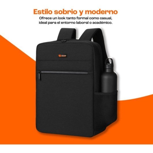 PcCom Essential Axen Mochila para Portátil hasta 15.6" Negra