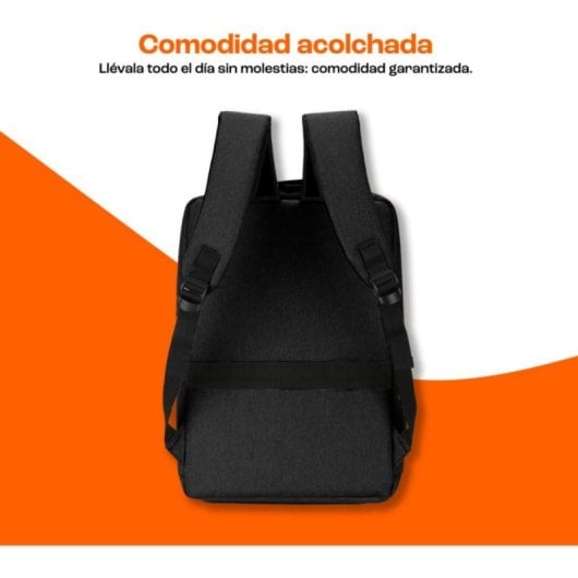 PcCom Essential Axen Mochila para Portátil hasta 15.6" Negra