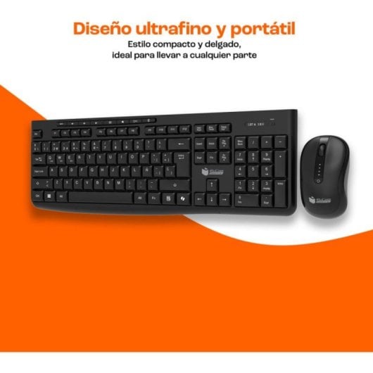 Clavier membrane PcCom Essential MK40 layout ES Copilot sans fil triple connexion