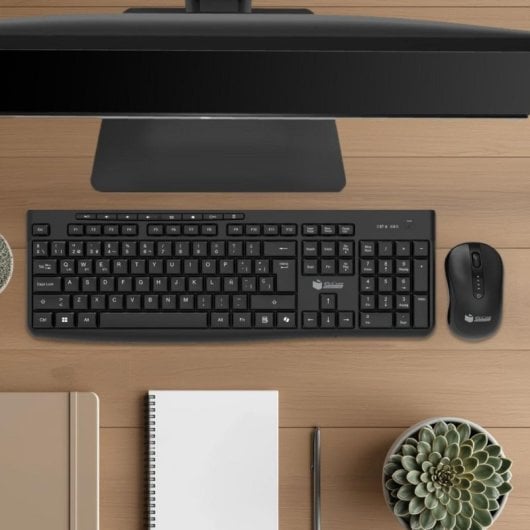 Clavier membrane PcCom Essential MK40 layout ES Copilot sans fil triple connexion