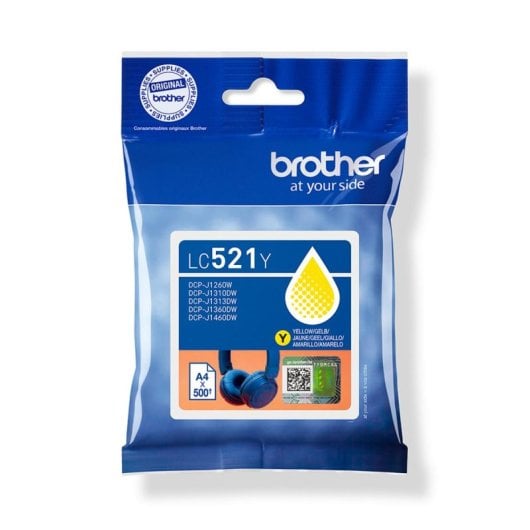 Cartucho de tinta Brother LC521Y Amarillo 500 páginas Pack individual