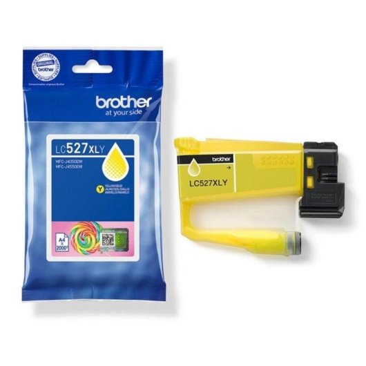 Cartucho de tinta Brother LC527XLY Amarelo XL 2000 páginas pigmentado original