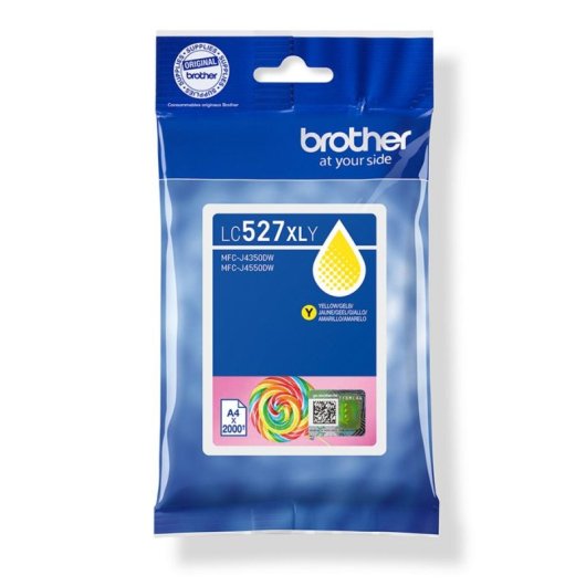 Cartucho de tinta Brother LC527XLY Amarelo XL 2000 páginas pigmentado original