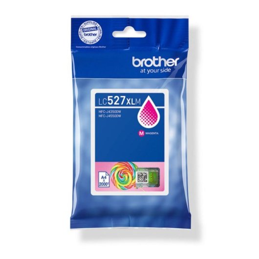 Cartuccia d'inchiostro Brother LC527XLM Magenta Alto rendimento XL Pack individuale Cartuccia d'inchiostro Brother LC527XLM Magenta Alto rendimento XL Pack individuale