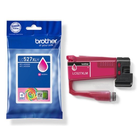 Cartuccia d'inchiostro Brother LC527XLM Magenta Alto rendimento XL Pack individuale Cartuccia d'inchiostro Brother LC527XLM Magenta Alto rendimento XL Pack individuale