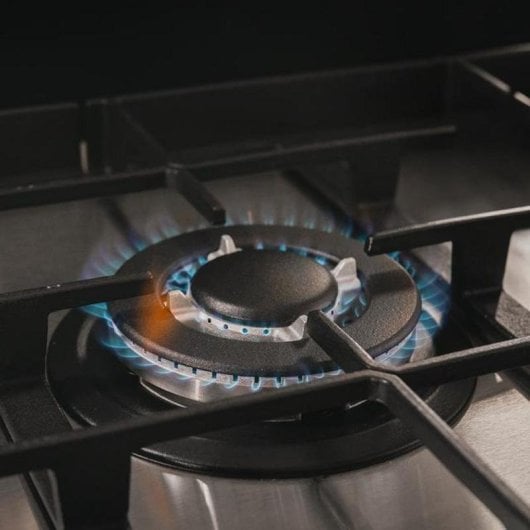 Plaque gaz Cecotec Bolero Squad G 3400F Inox WOK 3 feux Acier Inox