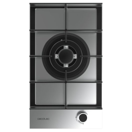 Placa de gas Cecotec Bolero Squad G 1400F Inox 1 fuego acero inoxidable WOK