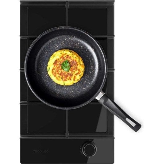 Placa de gas Cecotec Bolero Squad G 1400F Glass Black WOK Triple Corona Glass Black