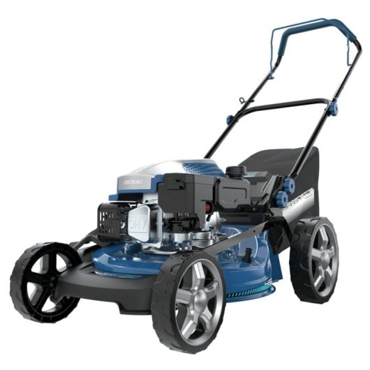 Cortacésped Cecotec Terrenator 3200.46 Total Z gasolina 145cc 46cm acero 4 en 1 ruedas XXL