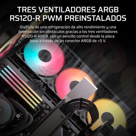 Corsair 3500X RS-R ARGB Caixa Semitorre E-ATX com 3x Ventoinhas e Vidro Temperado Preta