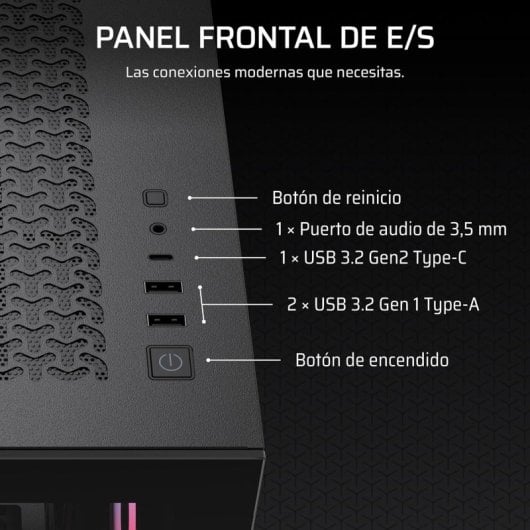 Corsair 3500X RS-R ARGB Caixa Semitorre E-ATX com 3x Ventoinhas e Vidro Temperado Preta