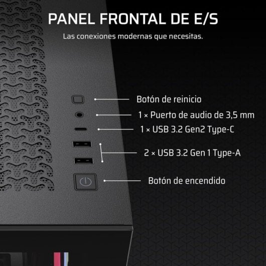 Corsair 3500X LX-R RGB Boîtier Moyen Tour en Verre Trempé pour PC