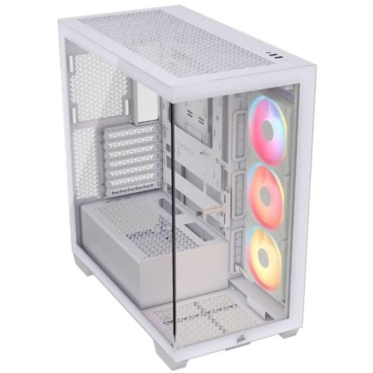 Corsair 3500X LX-R RGB Boîtier Moyen Tour en Verre Trempé avec Ventilateurs RGB Préinstallés