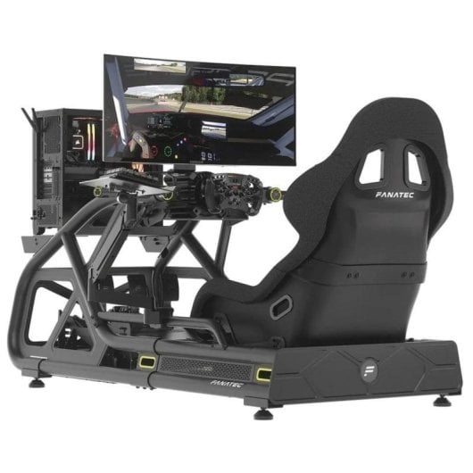 Cockpit Fanatec ClubSport GT Simulación Carreras Acero Ajustable Monitor VESA Negro Bundle