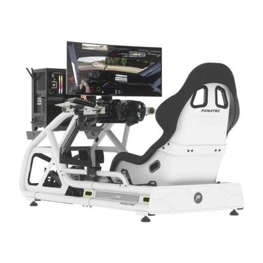 Cockpit Fanatec ClubSport GT Simulación Carreras Acero Ajustable Monitor VESA Blanco Bundle
