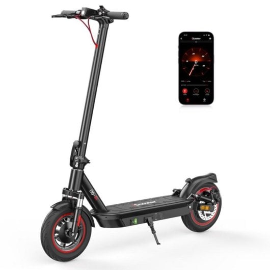 iScooter i10 650W 40km/h 45km de alcance Dupla suspensão 10" App LED Scooter elétrica