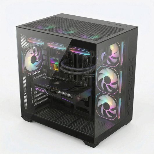 PC Gaming PC Racing Ryzen 7 5700X RX 9070 32GB 1TB SSD Refrigeración Líquida Negra