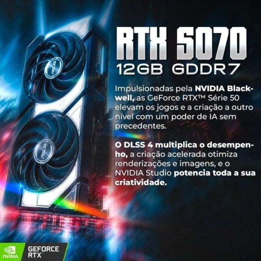 Desktop PC Racing AMD Ryzen 7 5700X 32GB 2TB SSD RTX 5070 Windows 11 Pro