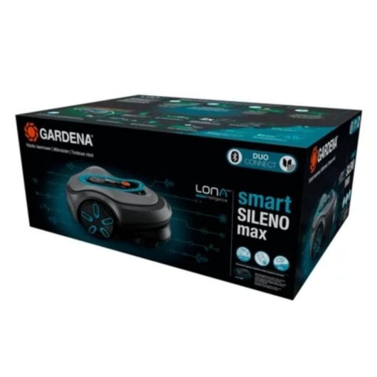 Tondeuse robot Gardena Smart SILENO Max 1 200 m² avec IA et Bluetooth, double disque de coupe
