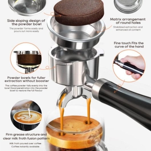Cafetera Espresso HiBREW H10A 19 Bar Acero Inoxidable Programable Depósito 1,8 L