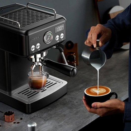 Cafetera Espresso HiBREW H10A 19 Bar Acero Inoxidable Programable Depósito 1,8 L