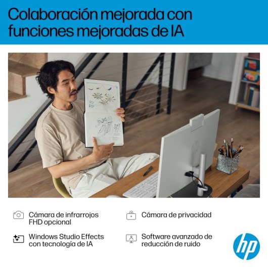 HP All-in-One 24-ct2001ns AMD Ryzen AI 5 340 16GB 1TB SSD 23.8" FHD