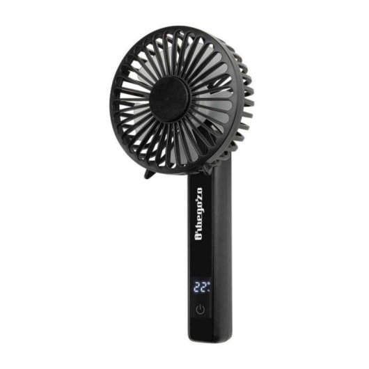 Mini Ventilador Orbegozo HF 1800 2,5W 4 Velocidades Pantalla Digital Batería USB-C