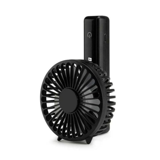 Mini Ventilador Orbegozo HF 1800 2,5W 4 Velocidades Pantalla Digital Batería USB-C