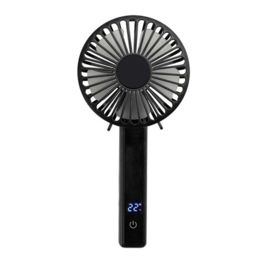 Mini Ventilador Orbegozo HF 1800 2,5W 4 Velocidades Pantalla Digital Batería USB-C
