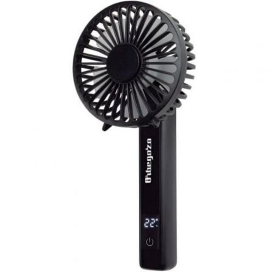 Mini Ventilador Orbegozo HF 1800 2,5W 4 Velocidades Pantalla Digital Batería USB-C