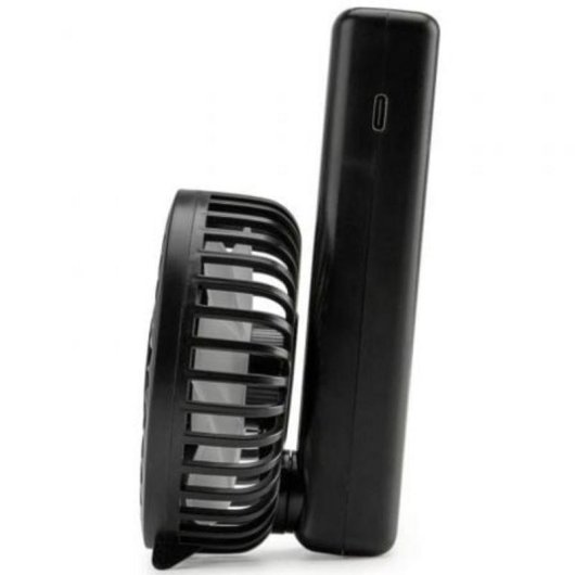 Mini Ventilador Orbegozo HF 1800 2,5W 4 Velocidades Pantalla Digital Batería USB-C