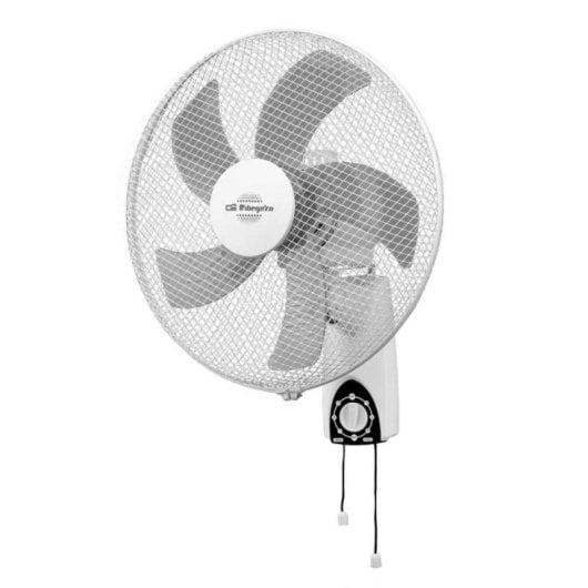 Ventoinha de Parede 45W 40cm 5 pás silenciosa 3 velocidades oscilante