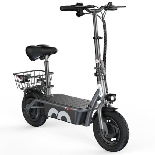 Scooter elétrica iScooter F2 500W, banco rebatível de 10", 36V 7,8Ah, autonomia de 30km, cinzento