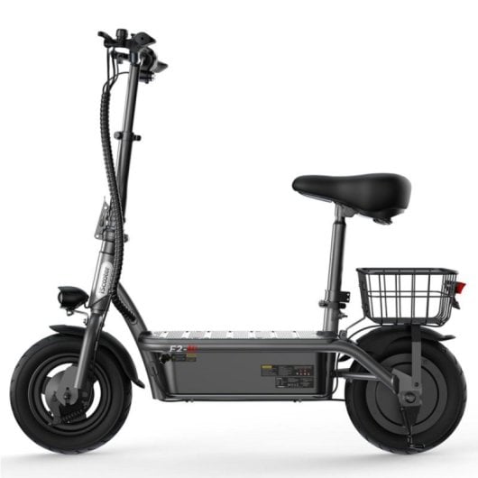 Scooter elétrica iScooter F2 500W, banco rebatível de 10", 36V 7,8Ah, autonomia de 30km, cinzento